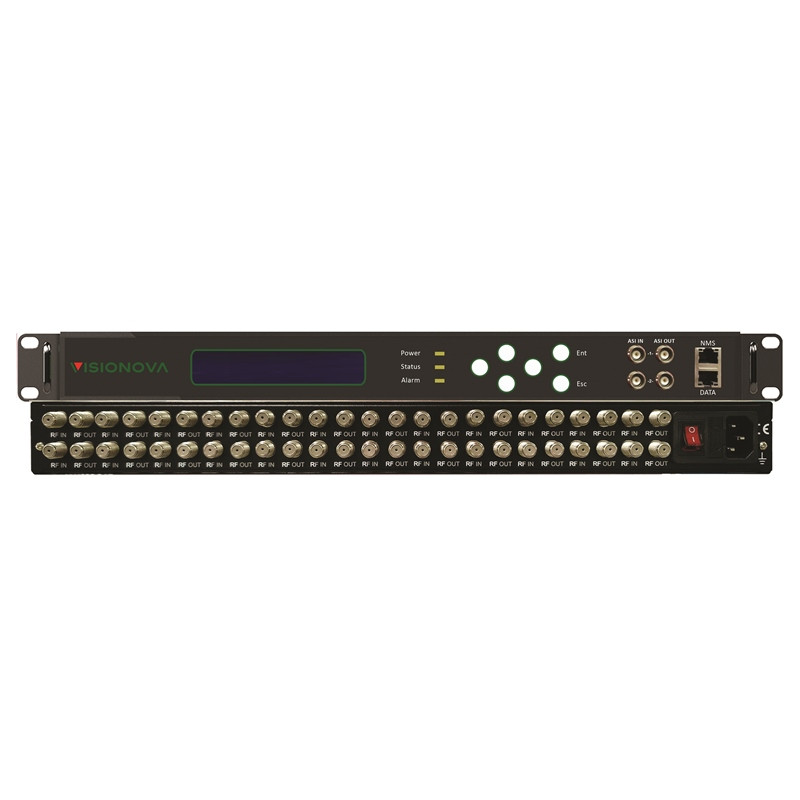 IPTV Head End and Multi Channel Tuner to IP, Model: IPTV-HE-4RF-1U