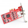 DVB-T2/T/C Quad TV Tuner PCIe Card, TBS, TBS6205