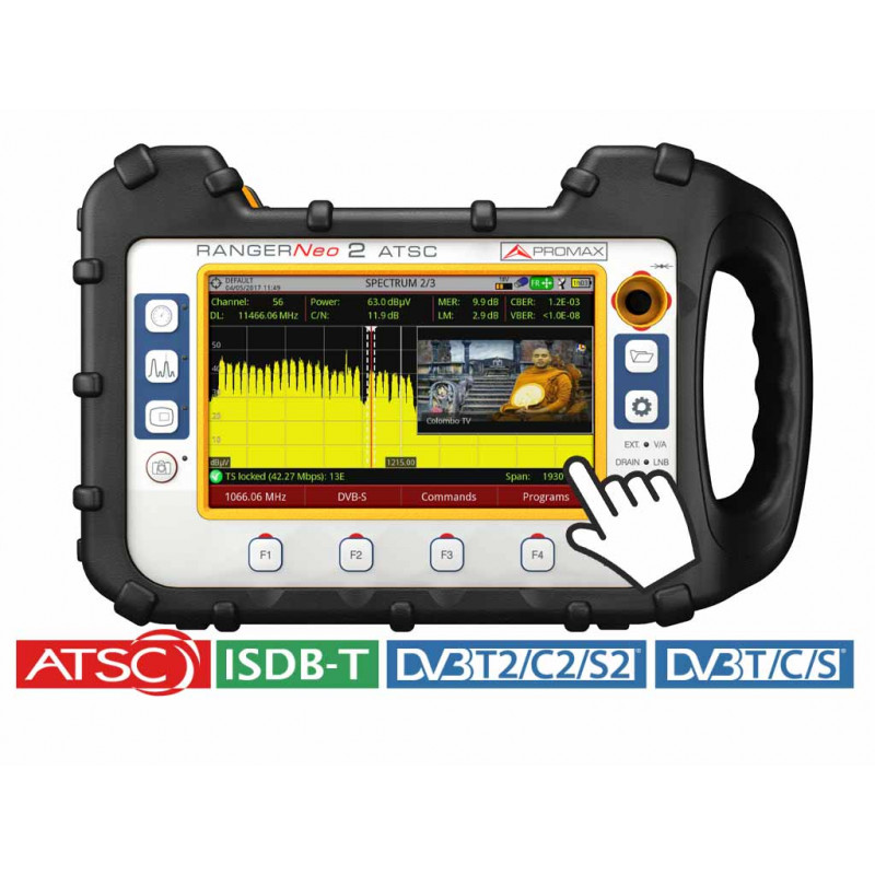 ADVANCED Multifunction TV & Satellite Analyser (ATSC North America), Promax, RANGERNeo +  ATSC